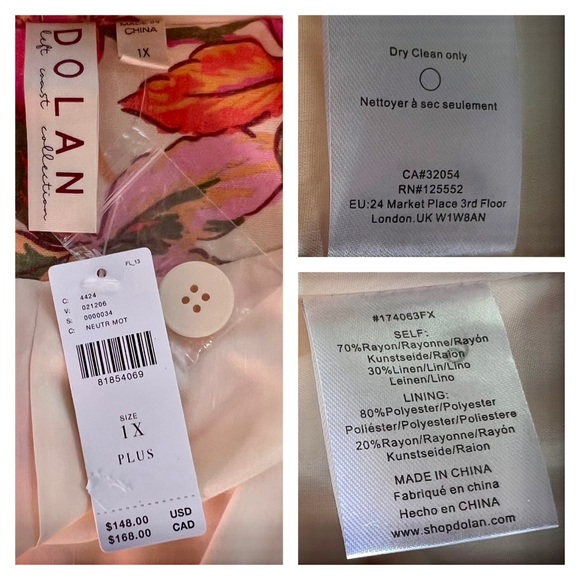 Anthropologie Dolan Floral Blazer 1X - Picture 12 of 12